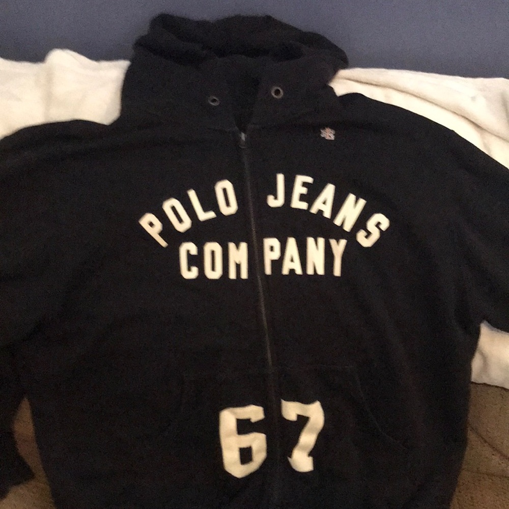 Ralph Lauren zip up hoodie, rarely worn